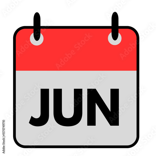 june calendar date icon month icon note.eps