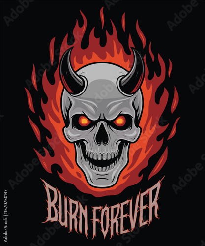 Cursed Flame Graphic Design