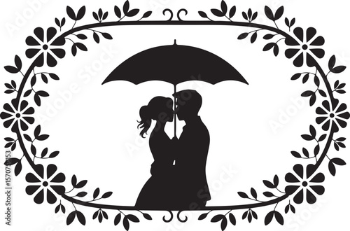 Romantic Couple Silhouette Laser Cut Bundle
