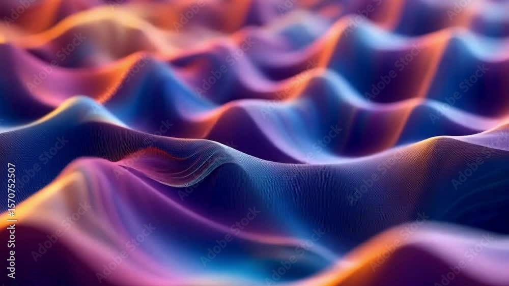 Abstract Sound Wave Visualization Background