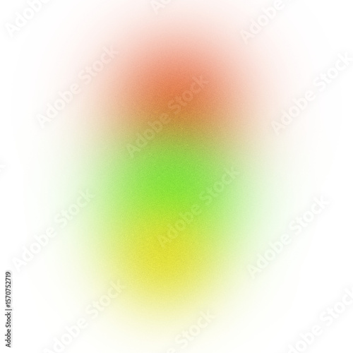 Vertical Neon Blur Heatmap with Rainbow Colors on White Background