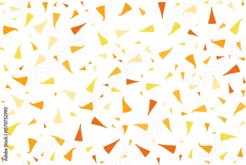 Shapes orange theme particle background