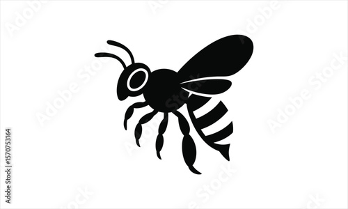 Flying insect design silhouette