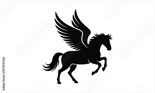 Majestic horse silhouette design