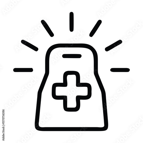 Ambulance icon set emergency rescue ambulance van vector