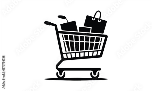 Shopping bag silhouette design