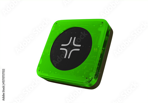 Realistic 3D App Icon Mockup