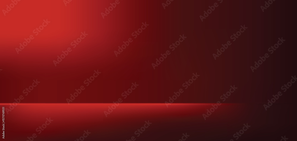 Obraz premium red light gradient wall floor background hot blurry texture color tone wallpaper effect