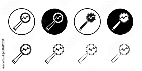 Analysis icon simple vector isolated symbol