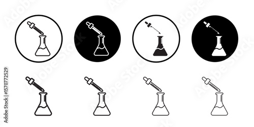 Chemical test icon simple vector isolated symbol