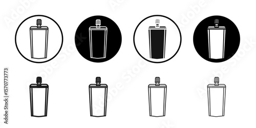Doy pack pouch icon simple vector isolated symbol
