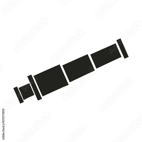 Telescope icon. Vector illustration. Flat design style eps 10