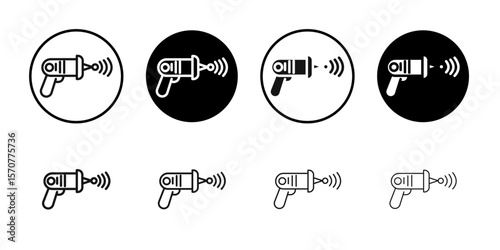 Laser gun icon simple vector isolated symbol