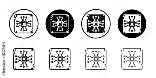 PCB icon simple vector isolated symbol