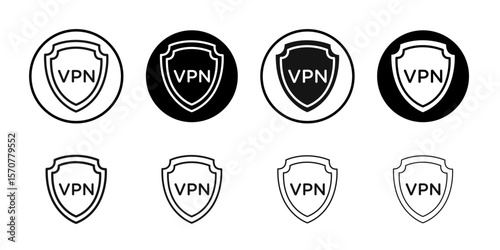 Vpn icon simple vector isolated symbol