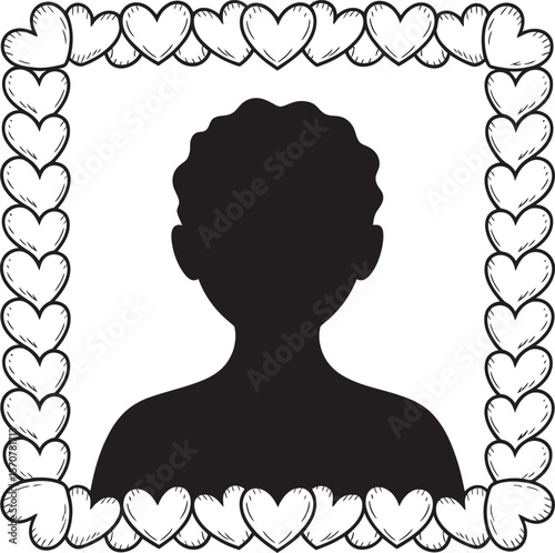 silhouette of a woman head