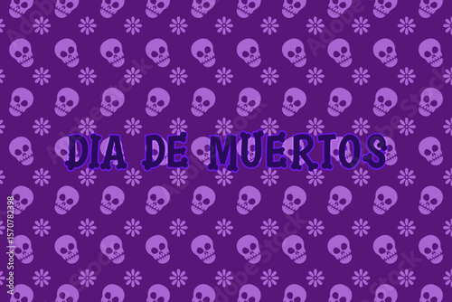 Dia de los muertos, the day of the dead pattern refers to traditional Mexican traditions