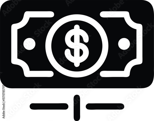 Dollar sign icon. financial transactions