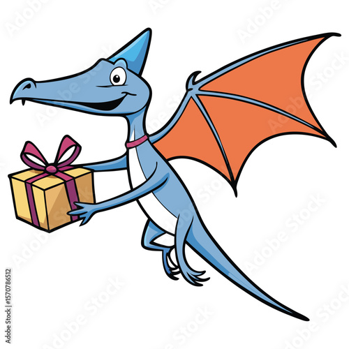 Pterodactyl Gift Box Birthday Present