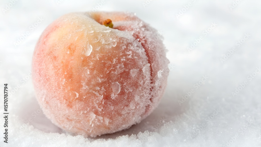 Fototapeta premium frozen peach