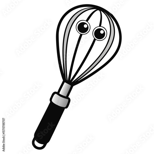 Whisk Kitchen Tool Cartoon Character