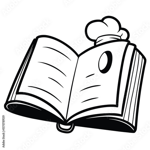 Open Cookbook with Chef Hat