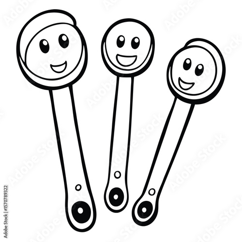 Cute Cartoon Measuring Spoon Set