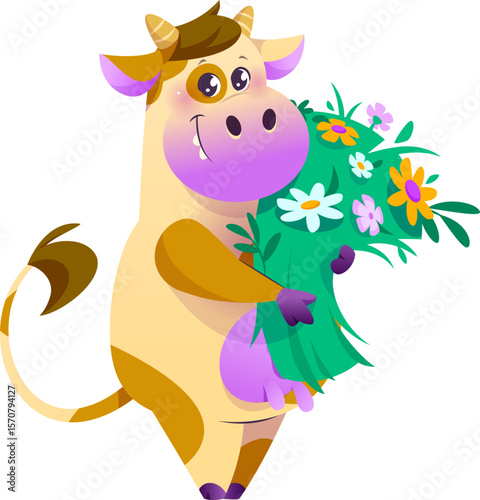 Cute Cow Mascot