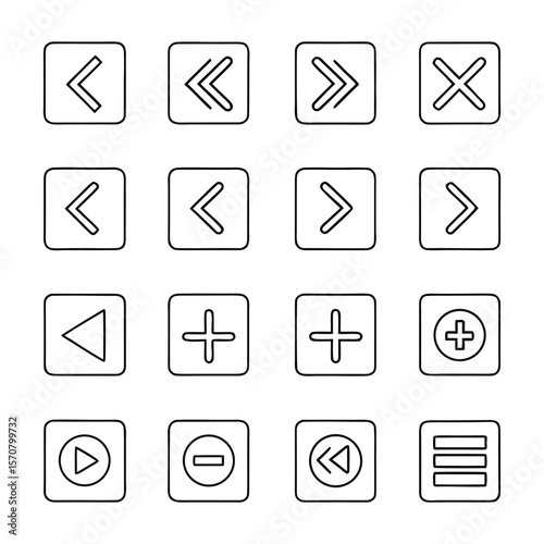 Minimalist Navigation Icons