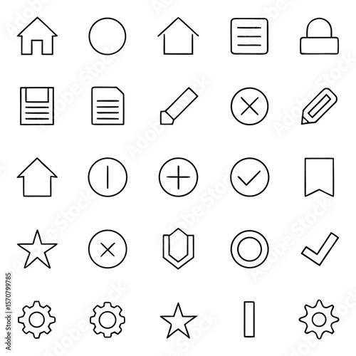 Minimal UI Line Icons Set