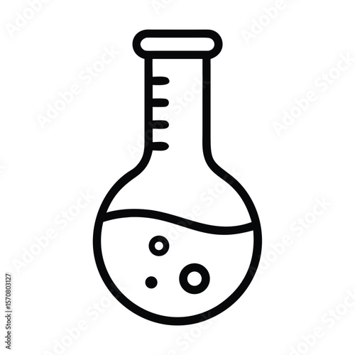 Science icon set chemistry laboratory technology vector symbol research beacon sign Vector
