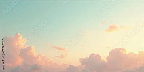 Golden clouds ignite the sky with the breathtaking hues of a vibrant sunrise