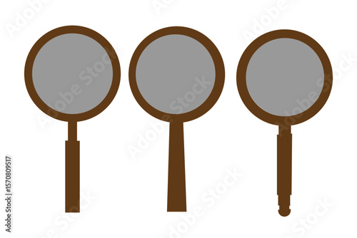 magnifying glass icon set 