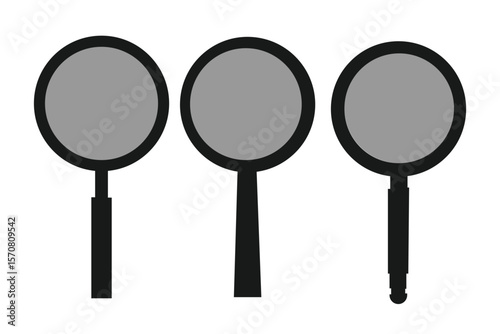 magnifying glass icon set 