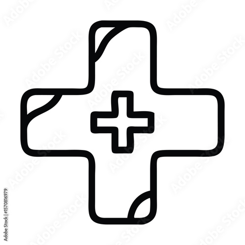 Medical cross icon
