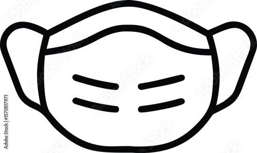 Mask icons. medical masks icons set. isolated on white