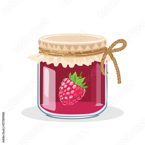 Raspberry Jam Jar: Delicious Homemade Preserve