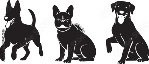 Dog Silhouette SVG Bundle
Standing & Playing Dog Vectors
Pet Dog Shadow Clipart Pack