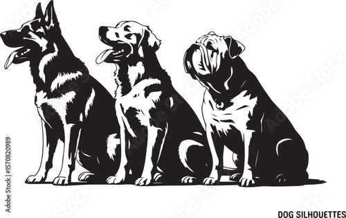 Dog Silhouette SVG Bundle
Standing & Playing Dog Vectors
Pet Dog Shadow Clipart Pack