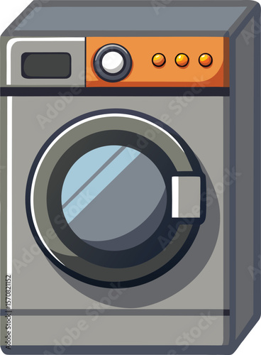Illustration  of washing machine vector