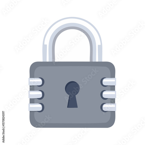 Metal Combination Padlock with Keyhole for Security and Privacy on Black