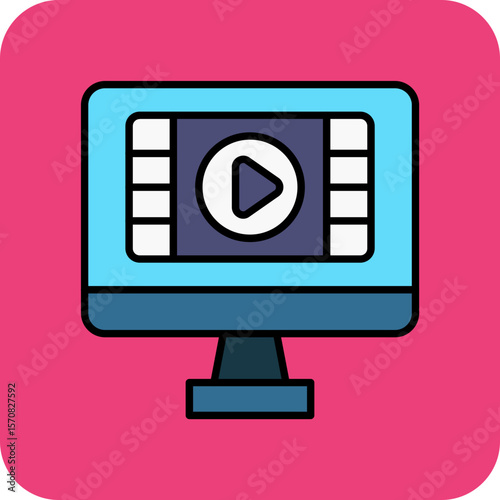 Watching movie Icon