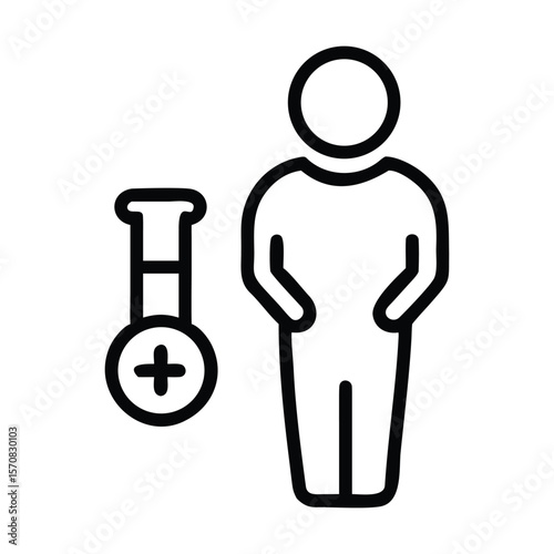 Doctor icon vector male person profile avatar with stethoscope for medical consultation pictogram | Premium Vector

