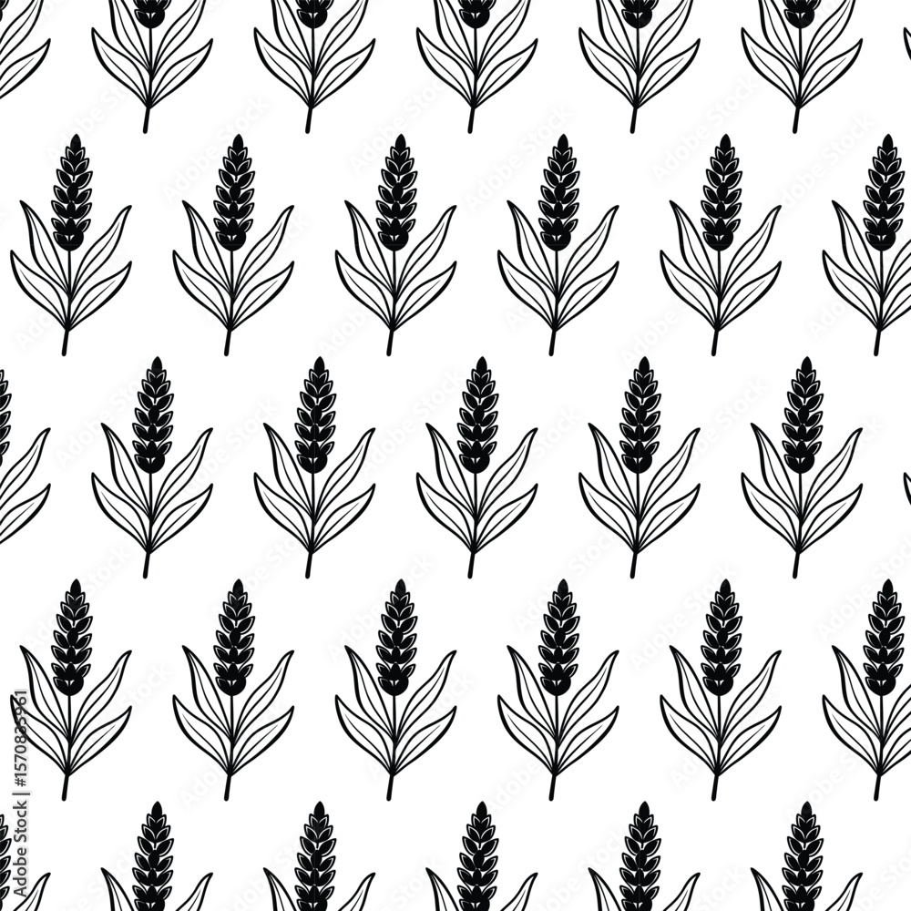 seamless background with laurel wreath