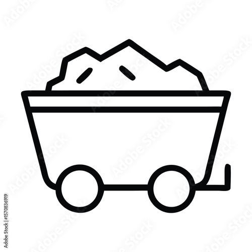 Garbage container icon simple illustration of garbage containe