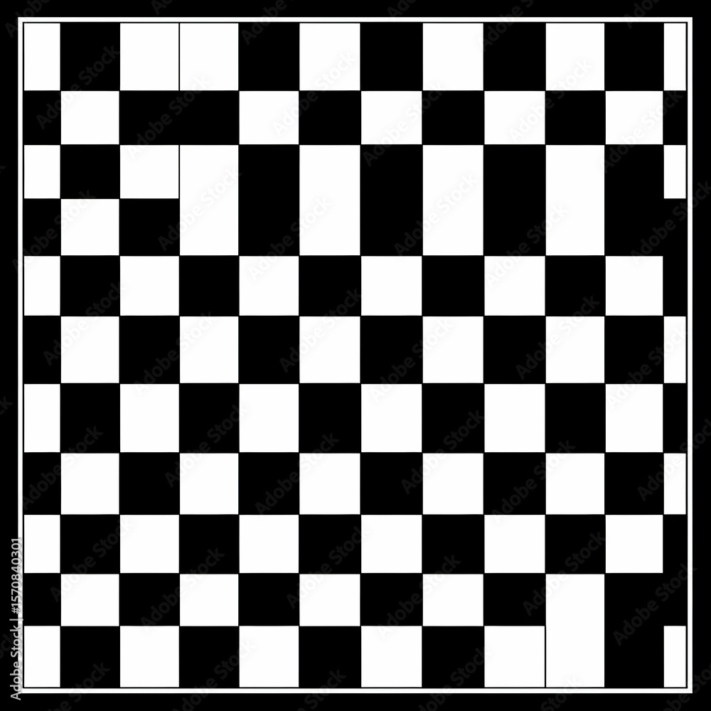Fototapeta premium Abstract chessboard pattern, symmetrical design, graphic element, digital art, background, design, versatile