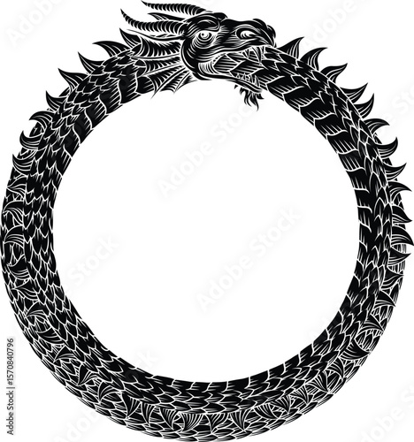 An Ouroboros or Uroboros ci...