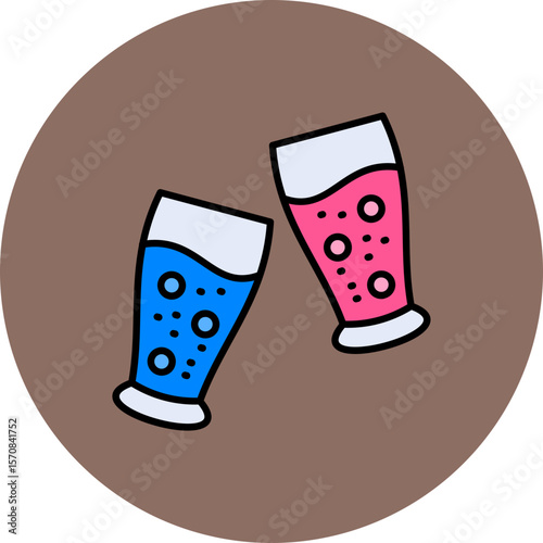 Juice glasses Icon
