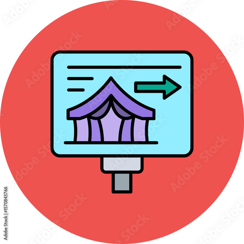 Camping zone Icon