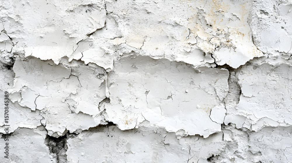 Obraz premium White concrete wall as background, white cement or stone old texture as a retro pattern wall plaster and scratches, white and black